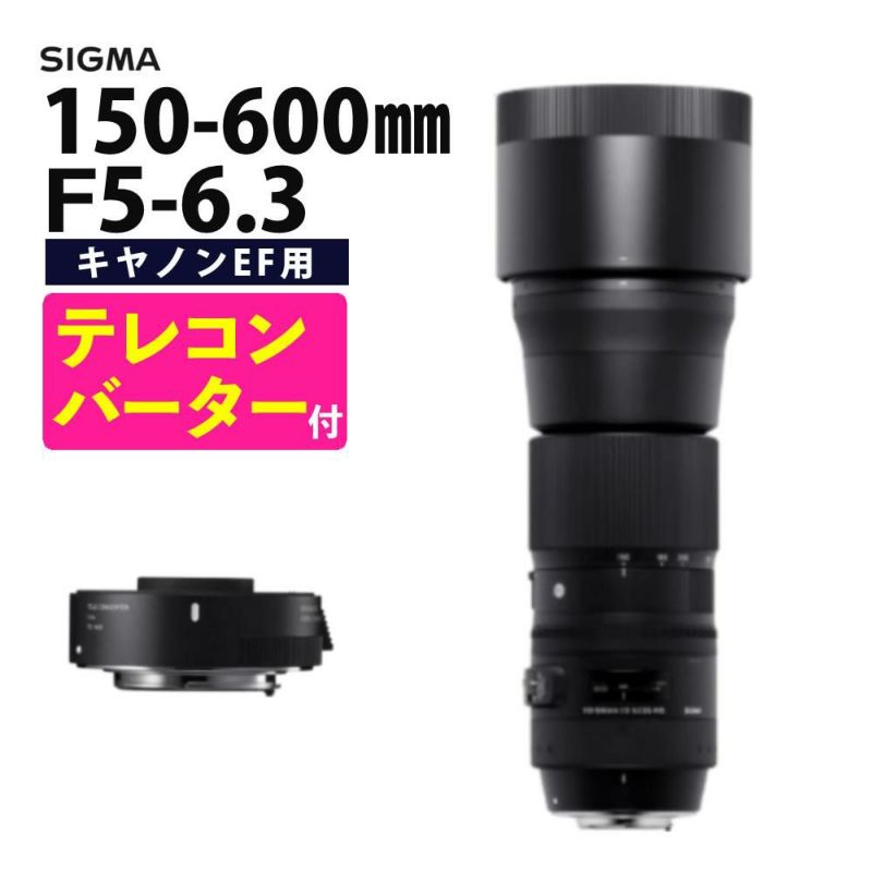 レンズ シグマ 150-600mm F5-6.3 DG OS HSM C  テレコンバーターキット キヤノンマウント用