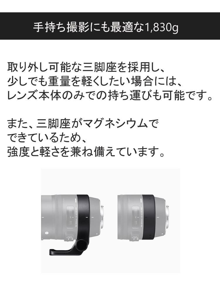【レンズ】シグマ 150-600mm F5-6.3 DG OS HSM（C） テレコンバーターキット キヤノンマウント用