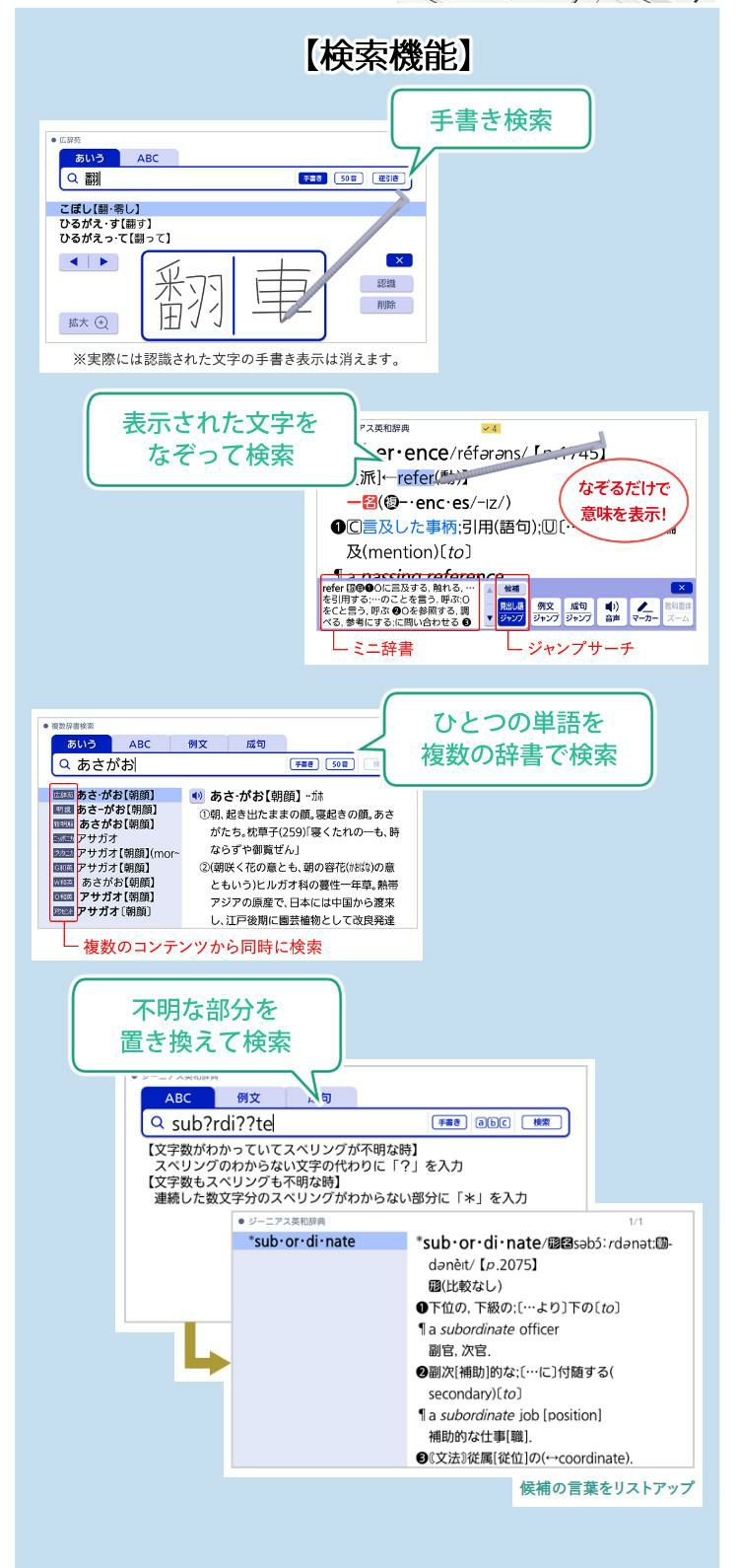 カシオ 電子辞書 EX-word エクスワード  高校生モデル   XDSX4820 ホワイト/ブラック/ピンク/グリーン/ブルー 選択式