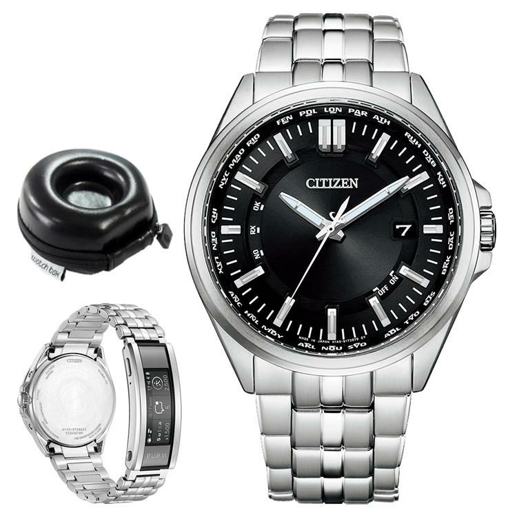 丸型時計ケース付 シチズン CITIZEN 腕時計 CB0017-71E シチズンコレクション メンズ CITIZEN COLLECTION×wena3 エコドライブ 電波時計 スマートウォッチ ソーラー電波 ステンレスバンド アナログ WENA3 Sony 国内正規品