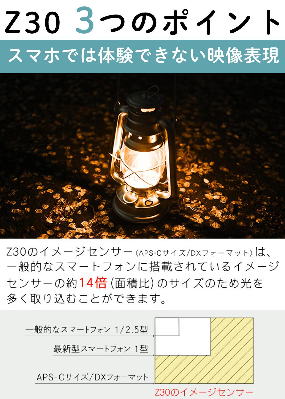 レビューでホットシュープレゼント <br> 風防マフ他便利グッズ付6点セット Nikon ニコン ミラーレスカメラ Z30 16-50 VR レンズキット コンパクト 軽量 エントリーモデル VLOG Vlog撮影 動画撮影 YouTube おすすめ ラッピング不可