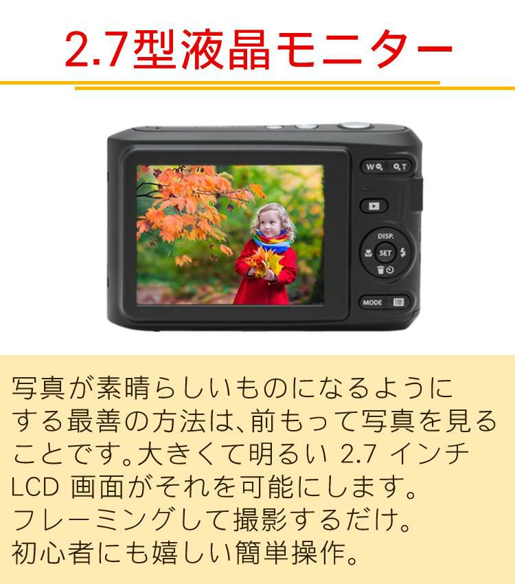SD・電池・ケースセット  Kodak コダック デジタルカメラ FZ45 レッド/ブラック