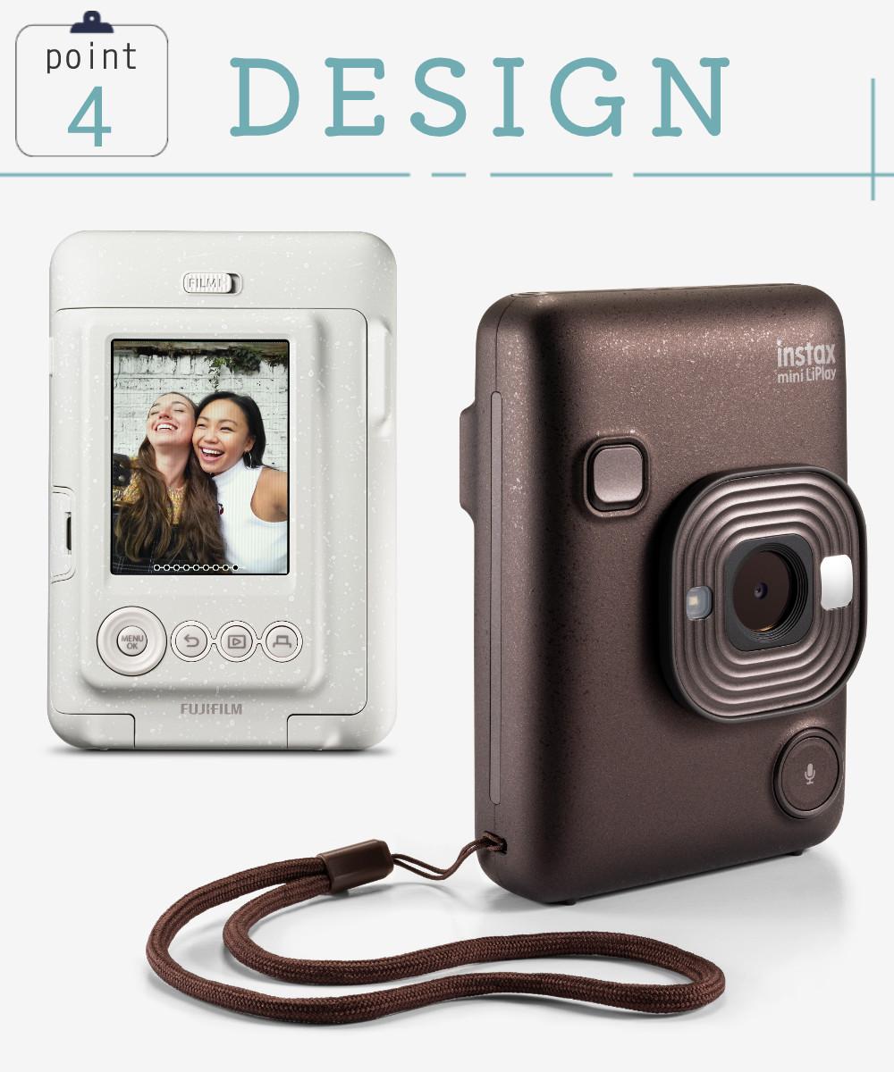 富士フイルム チェキカメラ チェキ instax mini LiPlay ミスティーホワイト インスタックスミニ  フィルム40枚＆純正ケースセット