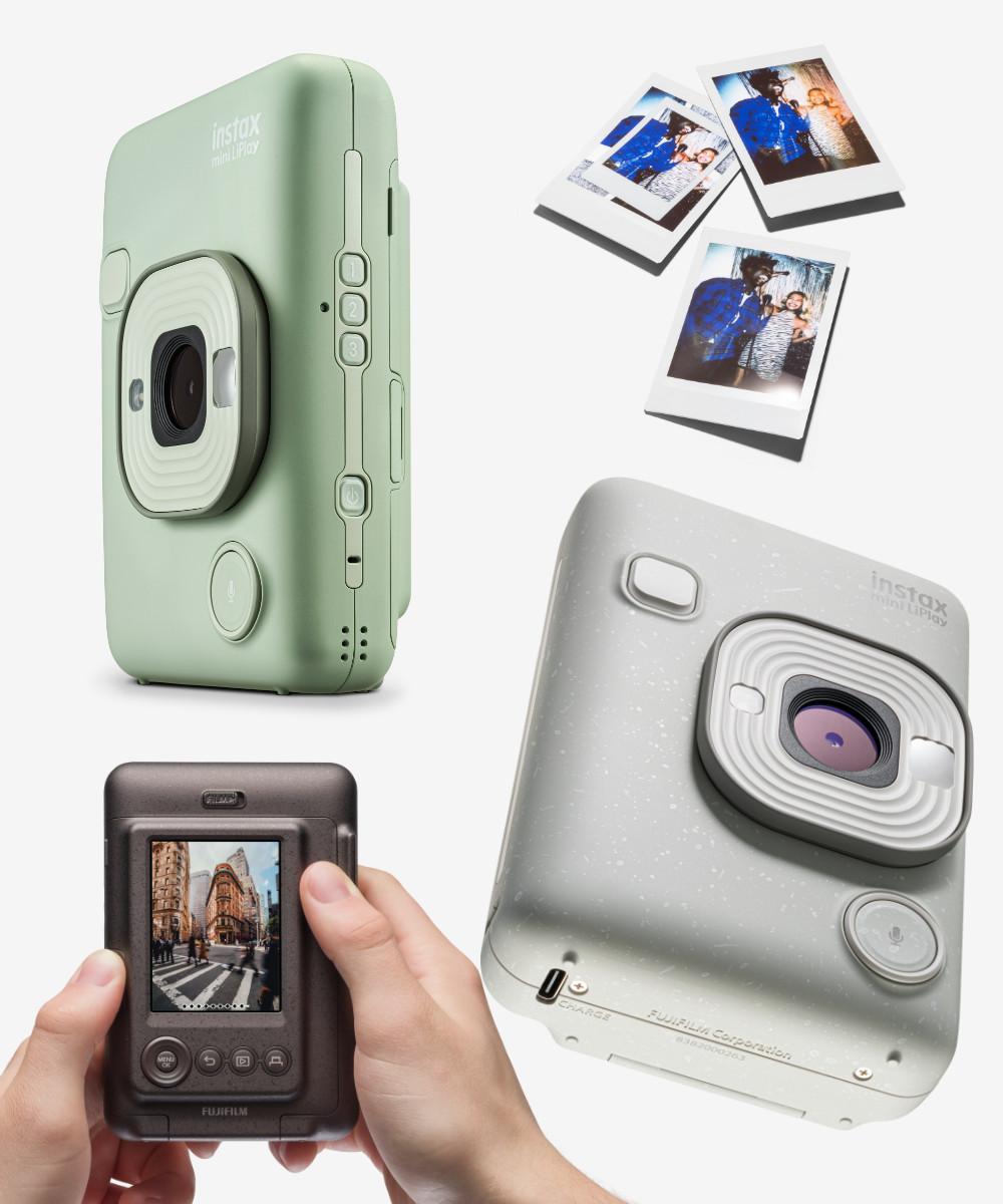 富士フイルム チェキカメラ チェキ instax mini LiPlay ミスティーホワイト インスタックスミニ  フィルム40枚＆純正ケースセット
