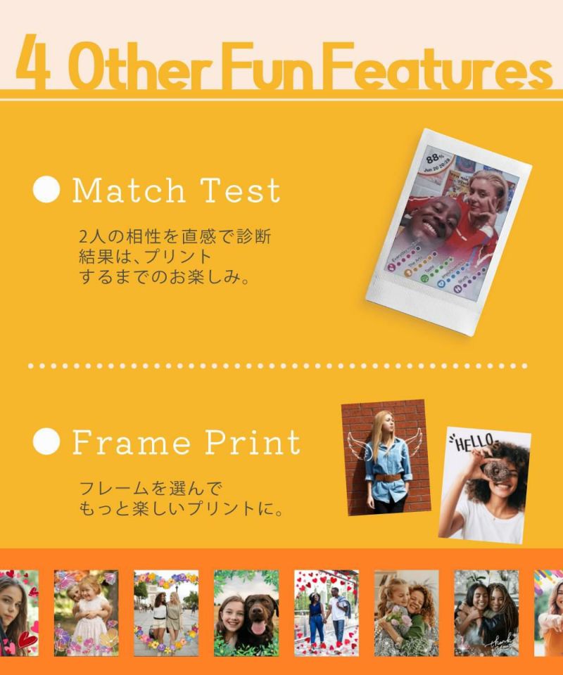 富士フイルム チェキ スマホプリンター instax mini Link3 クレイホワイト＆フィルム40枚＆デコペン