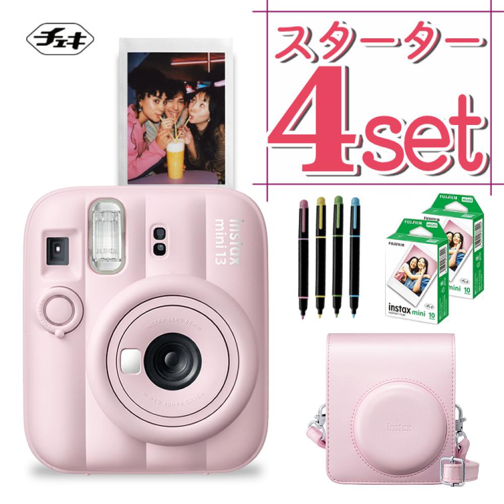 富士フイルム チェキ インスタントカメラ instax mini 12 ブロッサムピンク 4点セット