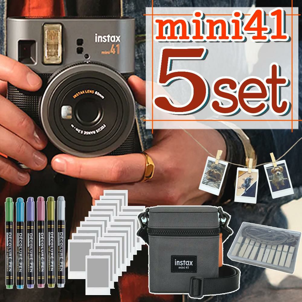 レビュー特典！ 富士フイルム チェキ instax mini 40 4点セット
