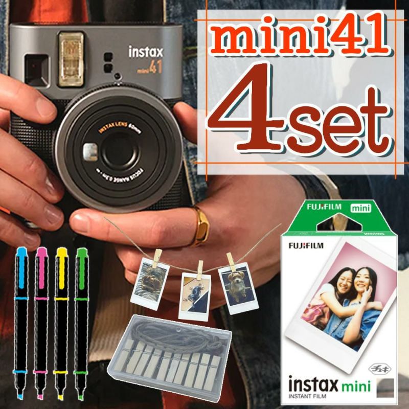 レビュー特典！ 富士フイルム チェキ instax mini 40 3点セット