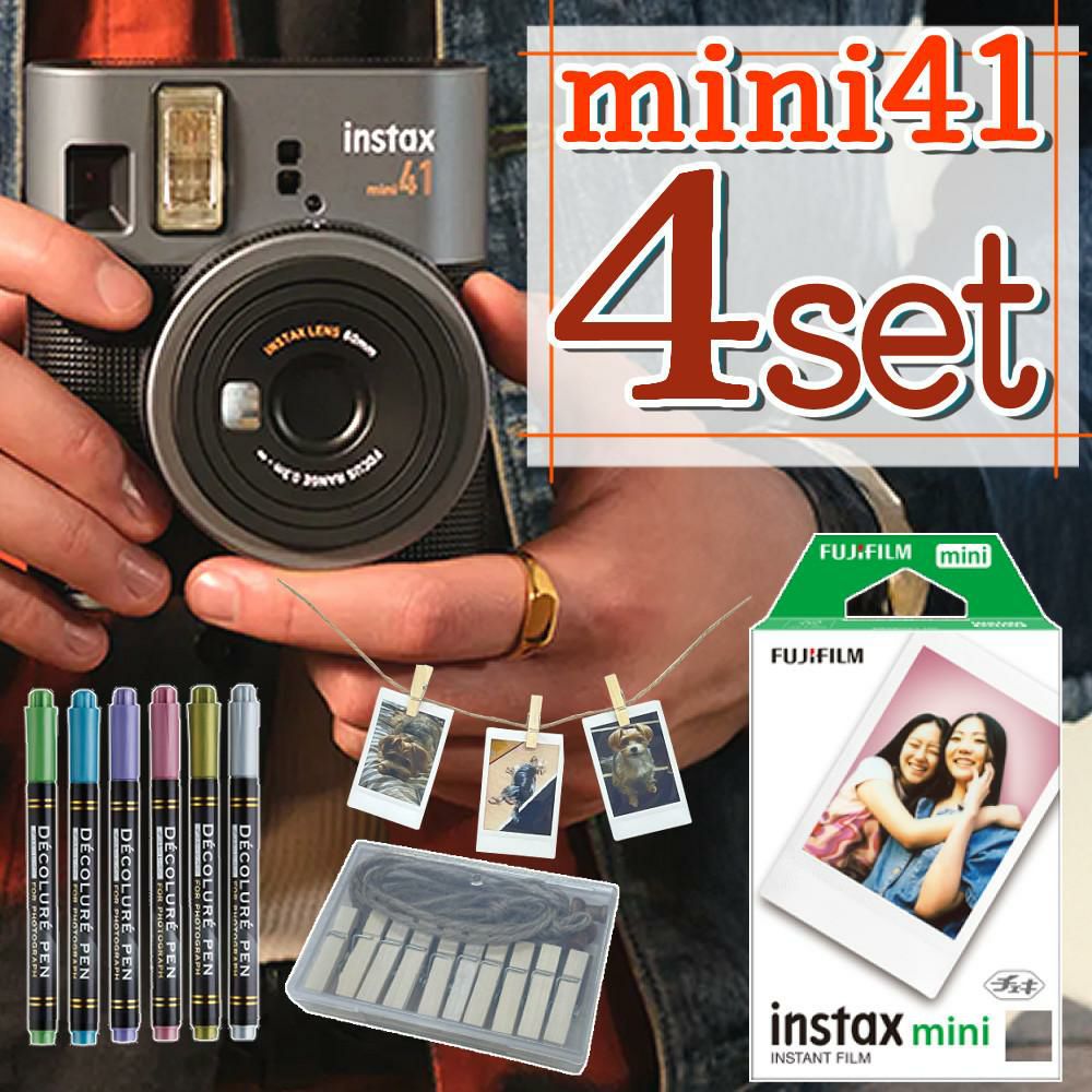 レビュー特典！ 富士フイルム チェキ instax mini 40 3点セット