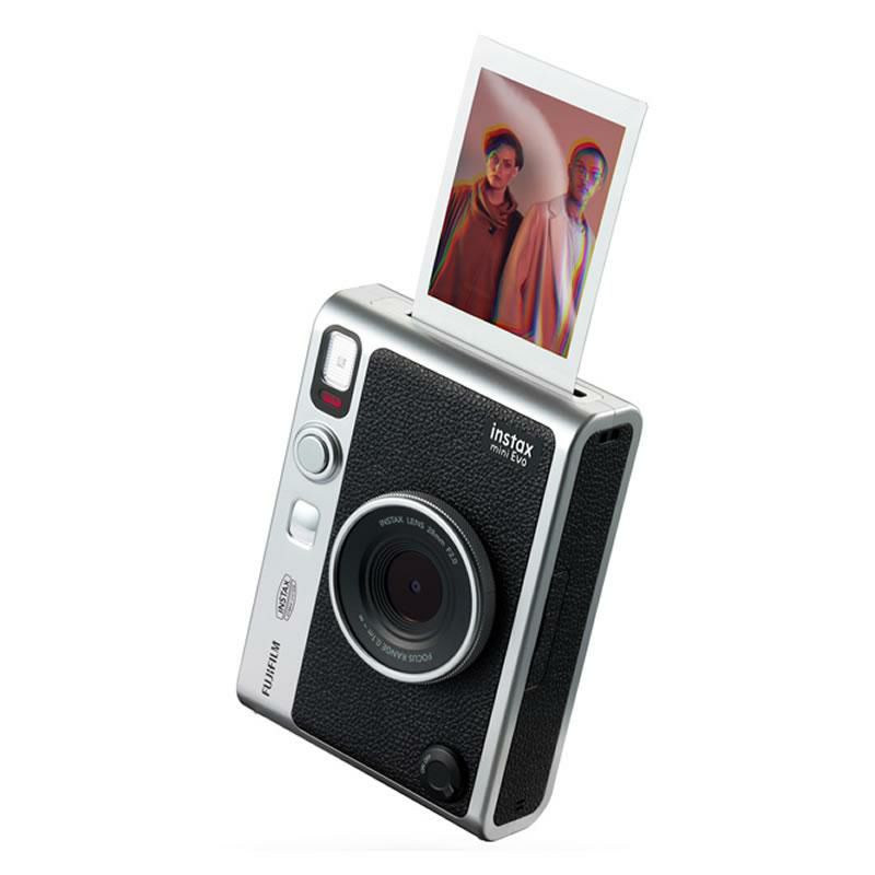 富士フイルム チェキ instax mini Evo ブラック インスタックスミニ  ハイブリット インスタントカメラ 7点セット