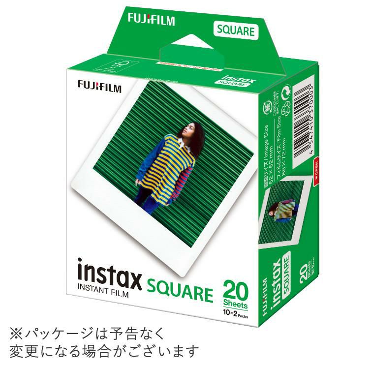 100枚セット 富士フイルム インスタントカラーフィルム instax SQUARE  チェキスクエア用フィルム  富士フィルム フジフイルム  ラッピング不可