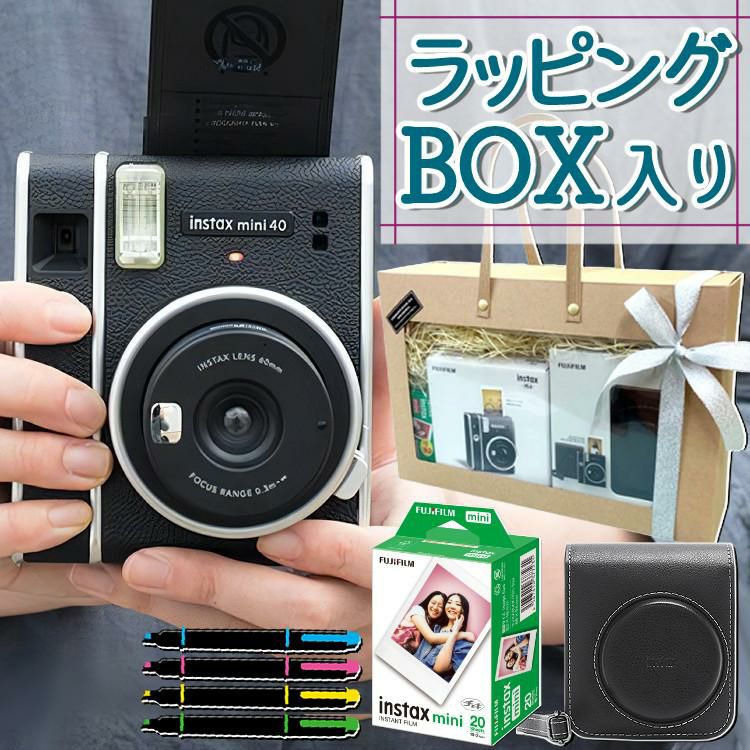 富士フイルム チェキ instax mini 40 インスタックス そのまま渡せるチェキギフト/クリスマスプレゼント