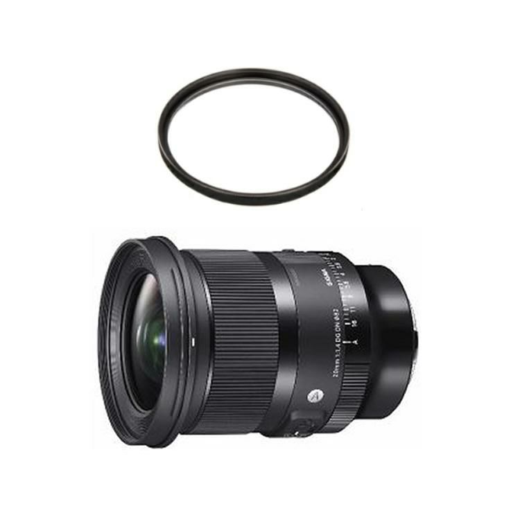 レビューでレンズキャッププレゼント  レンズ保護フィルター付 シグマ 20mm F1.4 DG DN A  ライカLマウント用