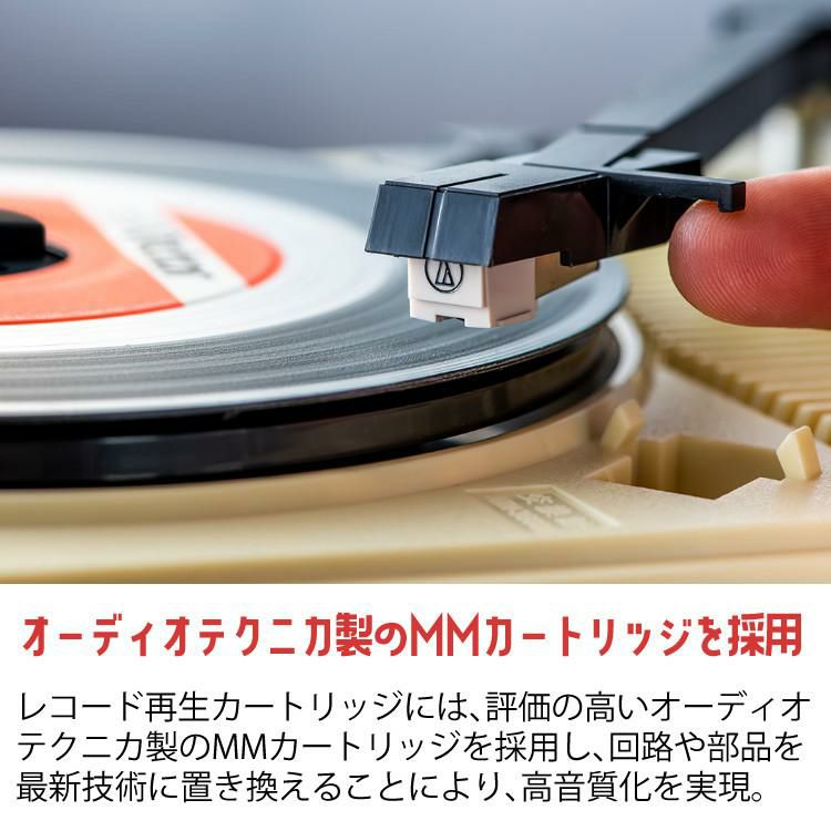 交換針付き 1個付属＋さらにもう1個   ANABAS アナバス ポータブルレコードプレーヤー フリースタイル GP-N3R