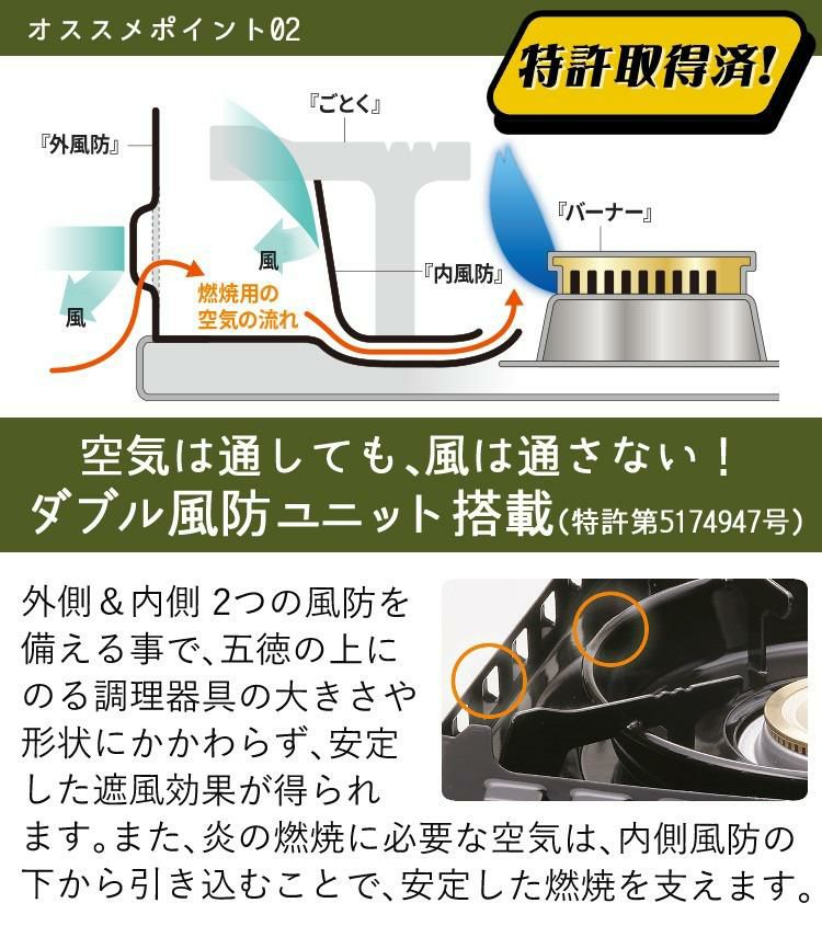 イワタニ カセットコンロ 風まるIII CB-KZ-3 7点セット