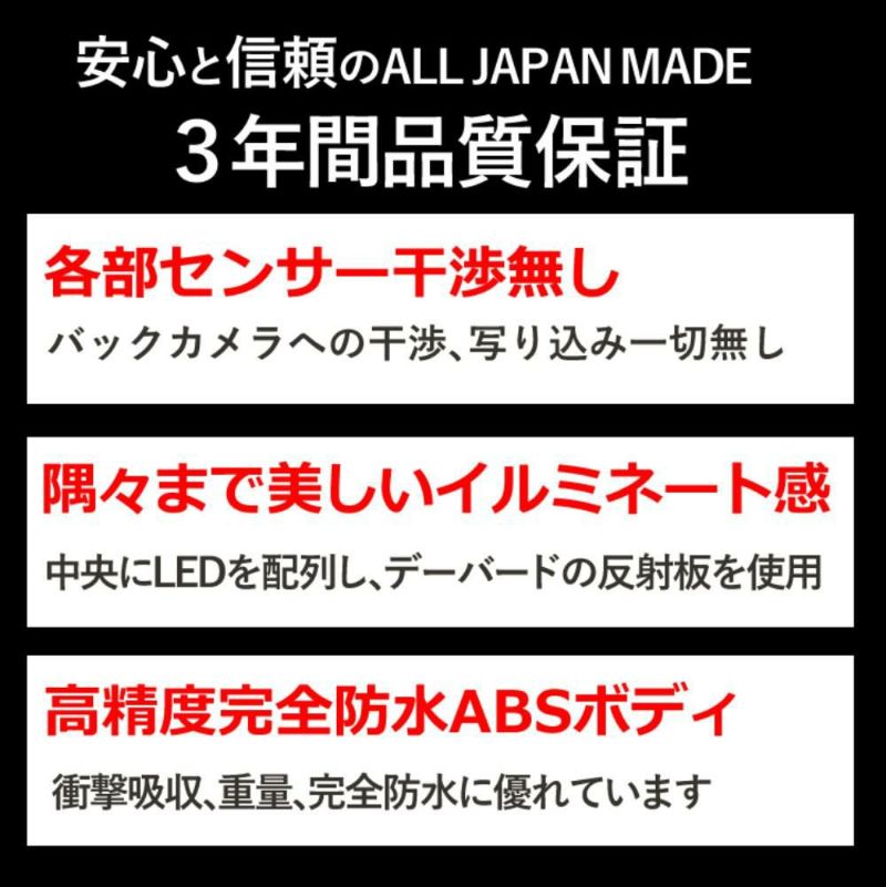 字光式 ナンバー プレート エアー AIR LED ワーコーポレーション 盗難防止ロックボルト付き セット