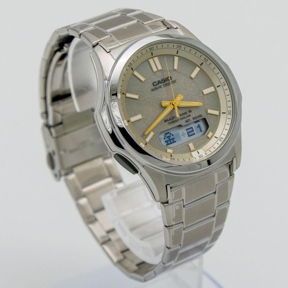 CASIO カシオ  wave ceptor ウェーブセプター  ソーラー電波時計 WVA-M630D-9AJFゴールド ステンレス メンズ  国内正規品