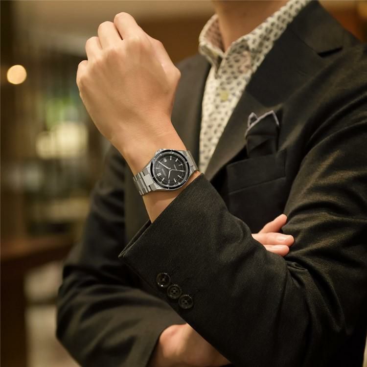 丸型時計ケース シチズン CITIZEN 腕時計 CB3030-76E アテッサ ATTESA メンズ ダイレクトフライト ACT Line エコドライブ ソーラー電波 チタンバンド アナログ メーカー保証1年 国内正規品