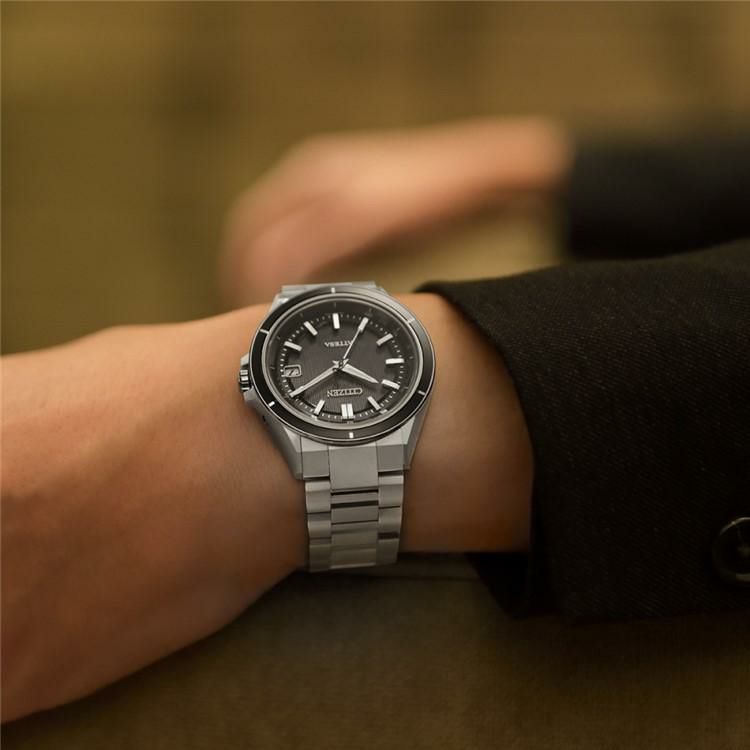 丸型時計ケース シチズン CITIZEN 腕時計 CB3030-76E アテッサ ATTESA メンズ ダイレクトフライト ACT Line エコドライブ ソーラー電波 チタンバンド アナログ メーカー保証1年 国内正規品