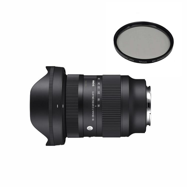 レンズ保護フィルター付！  レンズ シグマ 16-28mm F2.8 DG DN C  ソニーEマウント用