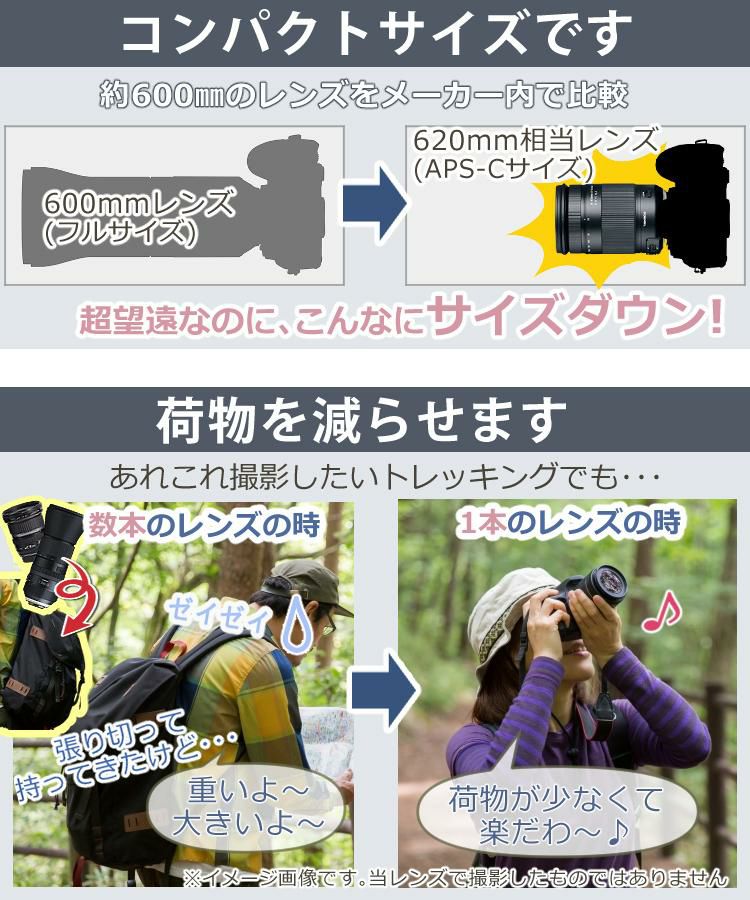 レビューでレンズキャッププレゼント  バッグ付き！ タムロン 18-400mm F/3.5-6.3 ニコンマウント用 B028N