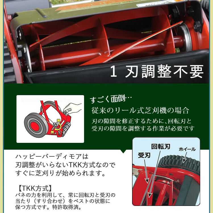 手動 芝刈り機 キンボシ 研磨セット付 GSB-2000H ハッピーバーディモアー 芝刈機 ＋ 研磨セット ホームショッピング