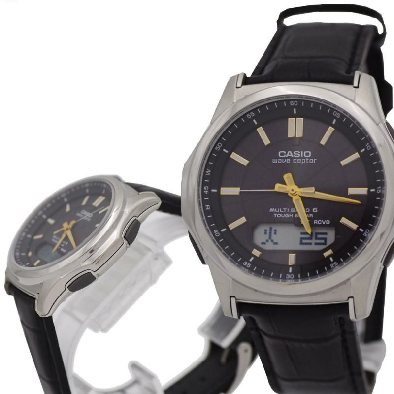 CASIO カシオ  wave ceptor ウェーブセプター   WVA-M630L-1A2JFメンズ ブラック ゴールド