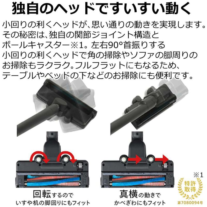 ツインバード コードレススティック型クリーナー ブラック TC-E264B 掃除機 スティッククリーナー 軽量 紙パック式 ダストパック式 コードレス ハンディ 小回り 自走式 パワーブラシ すき間ノズル 充電式 衛生的 自動モード ゴミ検知 ハンディー ハンディ ラッピング不可