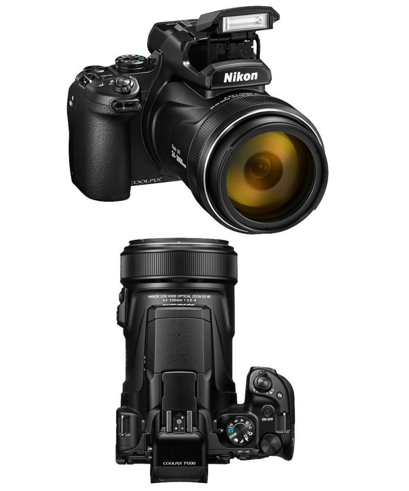 SD・レンズフィルター・クロス付 <br> 新品  Nikon ニコン コンパクトデジタルカメラ COOLPIX P1000 クールピクス 1605万画素 手ブレ補正 高画質 3000mm相当 光学125倍 超望遠ズーム 4K動画撮影 RAW NRW 対応 野鳥撮影 月 惑星 天体