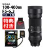 レビューでキャッププレゼント  ケンコー高品質フィルターセット シグマ 100-400mm F5-6.3 DG DN OS C  ソニーEマウント用＆ケンコー ZXII プロテクター