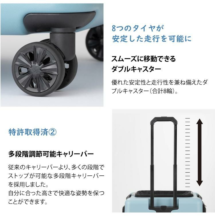 レビュー特典あり  うんちが臭わない袋付  耐重量13Kg 公共交通機関OK ペットキャリー ペット カート ブルー グレー ピンク ホワイト Mサイズ 小型犬 中型犬 猫 PETiCO ペティコ ペチコ 3001-M ハードタイプ スーツケース通院 旅行 帰省 ラッピング不可