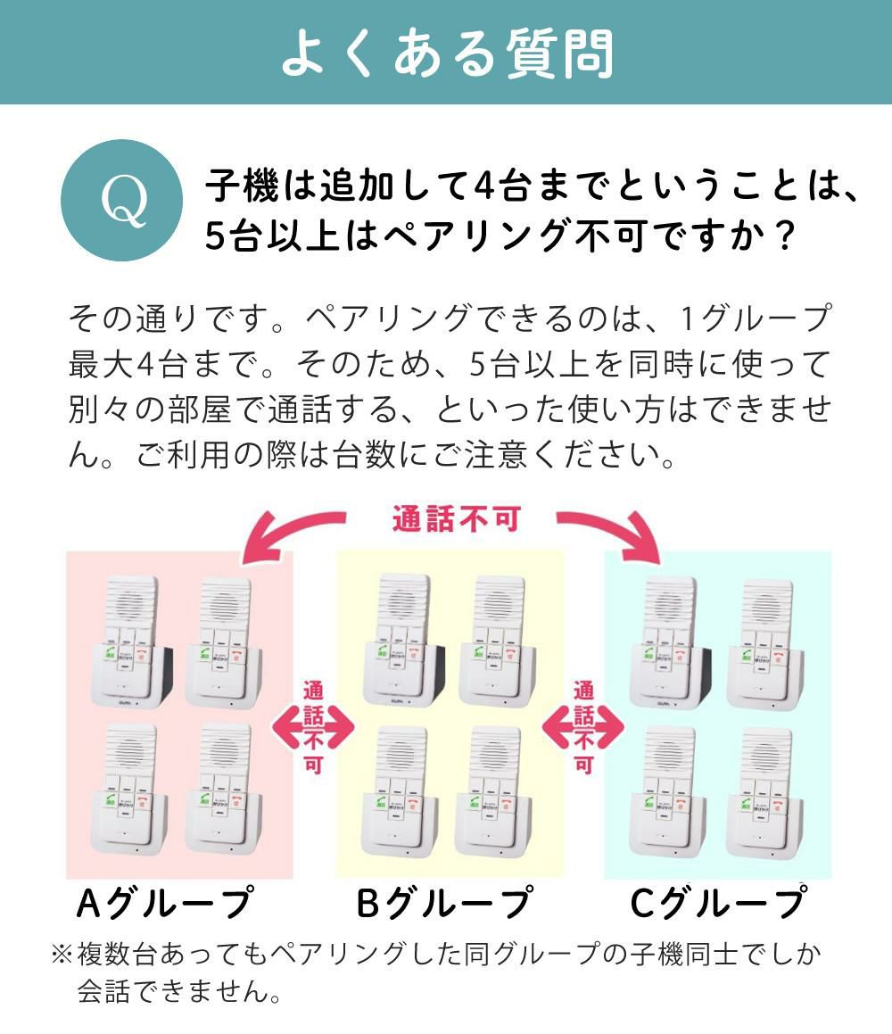 エルパ ワイヤレスインターホン 工事不要 WIP-5150SET 3点セット