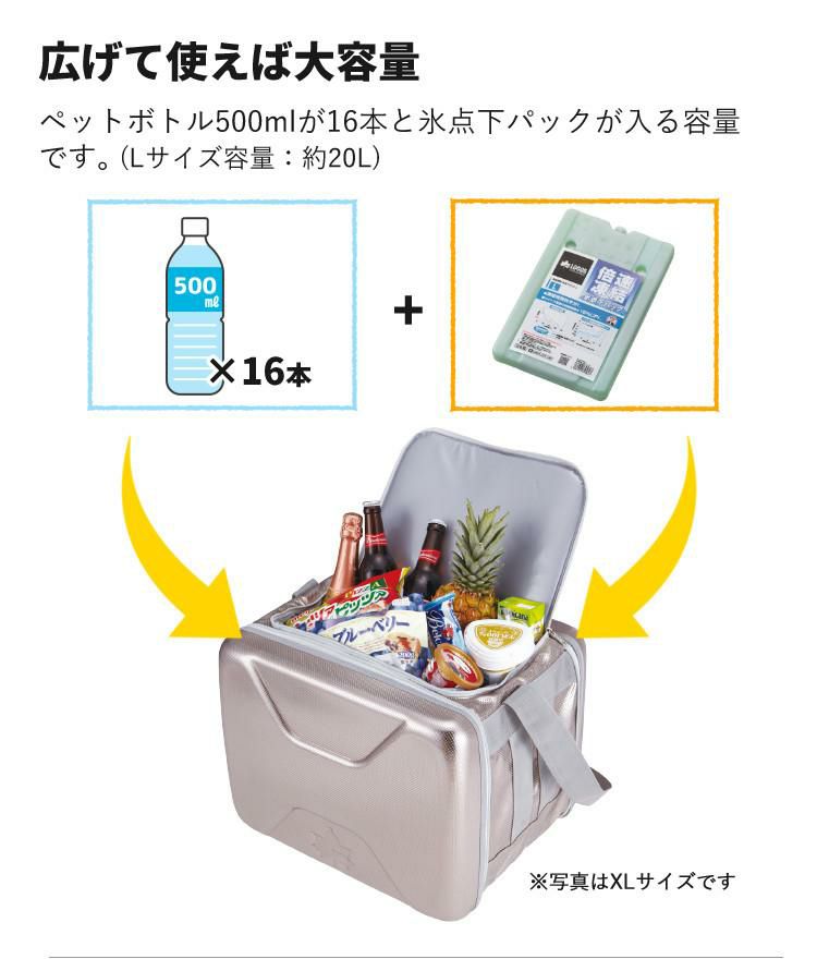 ロゴス クーラーBOX ハイパー氷点下クーラー L 81670080 ソフトクーラー ショルダー コンパクト 保冷剤2個付 3点セット 9962BD005 ラッピング不可