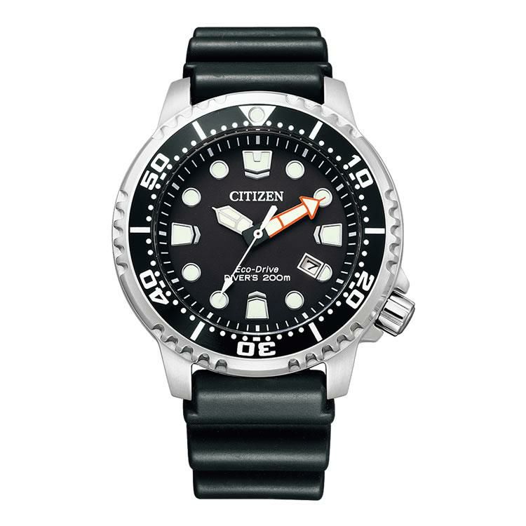 シチズン プロマスター 腕時計 MARINE ダイバー200m ソーラー ブラック メンズ 国内正規品 BN0156-05E