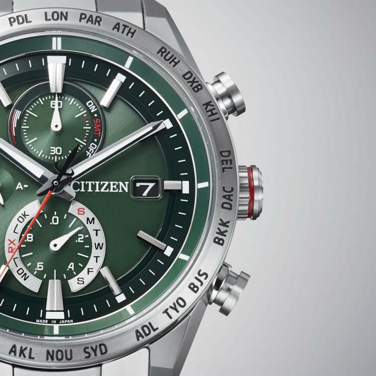 シチズン CITIZEN 腕時計 AT8181-63W アテッサ ATTESA メンズ ダイレクトフライト ACT Line 多針アナログ チタンバンド ソーラー電波  国内正規品