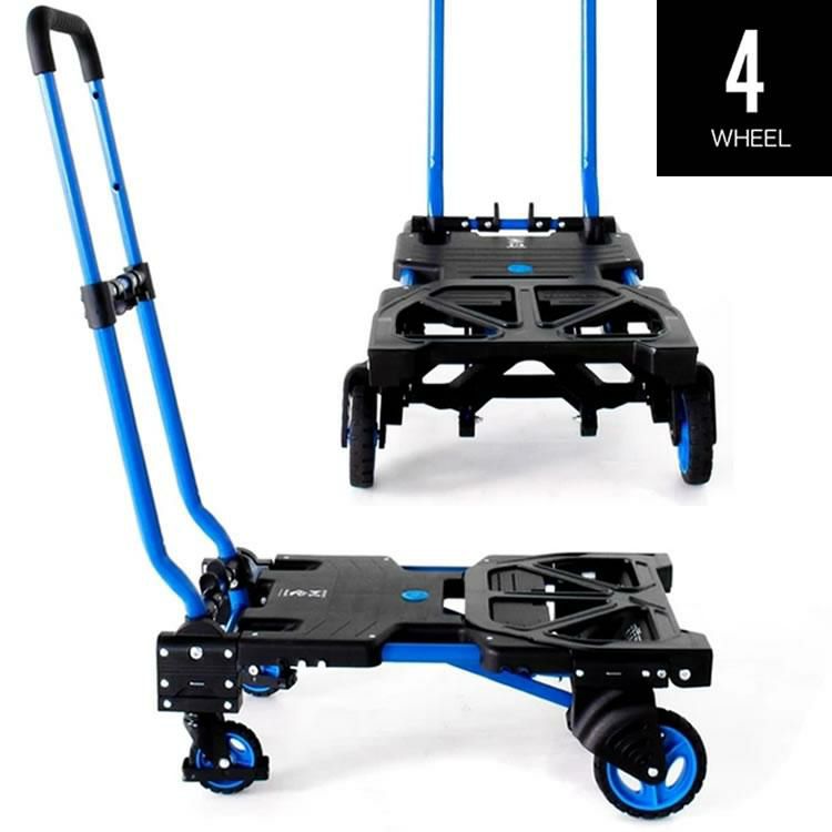 HANAOKA F-CART 2x4  ブルー  花岡 折りたたみ式 2WAY フラットカート ツーバイフォー <br> ラッピング不可