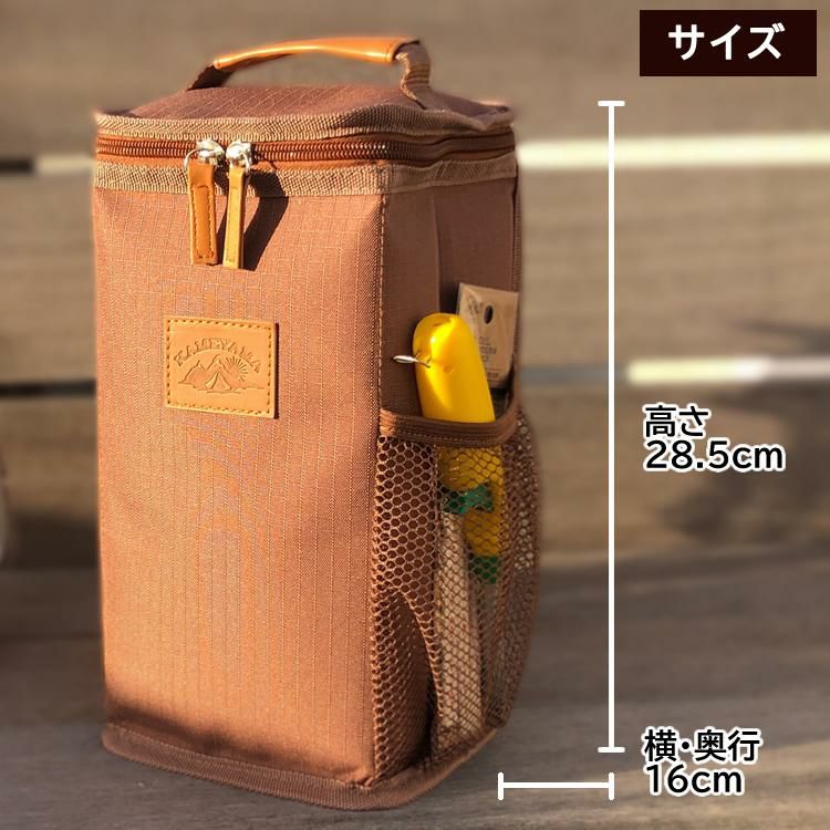 オイルランタンケース カメヤマキャンドル オイルランタン専用ケース メッシュポケット付き ボトルホルダー付き PE2340000 アウトドア キャンプ