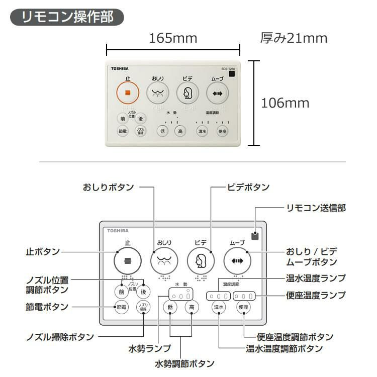 東芝温水便座 SCS-T260 クリーンウォッシュ 脱臭 貯湯式 トイレ 便器 温水便座 暖房便座 便座 交換 抗菌 scs