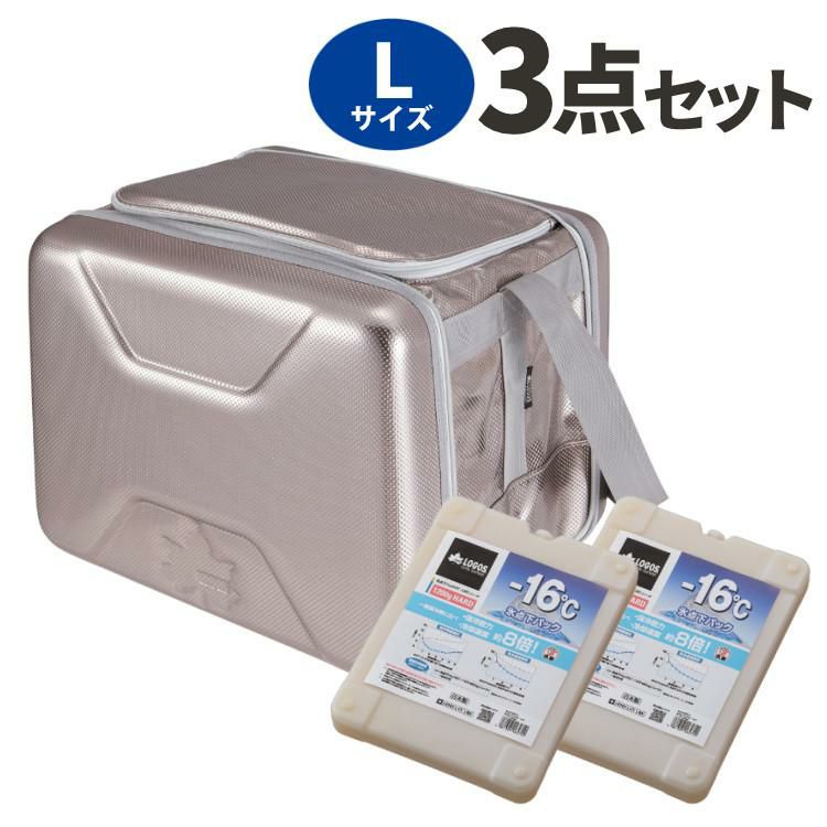 ロゴス クーラーBOX ハイパー氷点下クーラー L 81670080 ソフトクーラー ショルダー 強力保冷剤2個付 3点セット 9962BD004 ラッピング不可