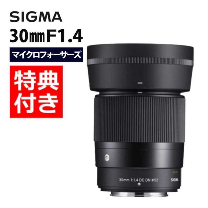 シグマ 30mm F1.4 DC DN C マイクロフォーサーズ用 単焦点 大口径標準レンズ バッグ付きセット