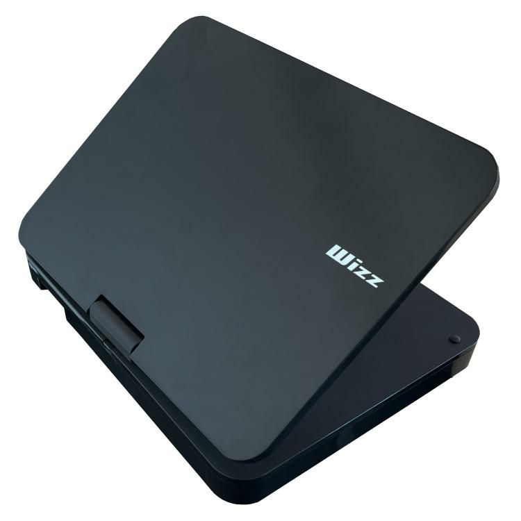 モバイルバッテリー付き ダイニチ電子 wizz 10.1インチ ポータブルブルーレイプレーヤー WPB-S1006 黒 ブラック DVD再生 4時間再生バッテリー内蔵 シガーソケットアダプタ付属 モバイルバッテリーで再生可能 リモコン 車載用ベルト付属 ラッピング不可