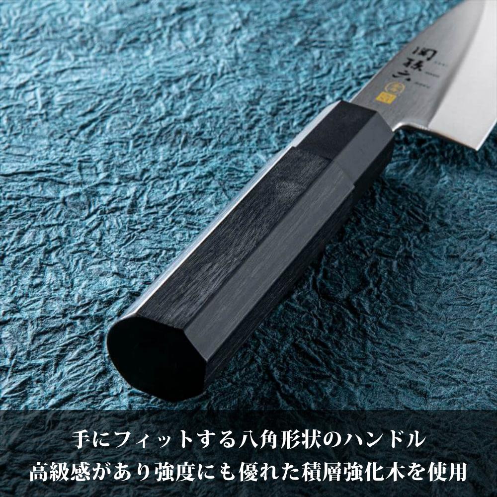 日本製 和包丁＆片刃用シャープナーセット 貝印 関孫六 金寿 ST 出刃包丁 刺身包丁 ふきん付き  ラッピング不可