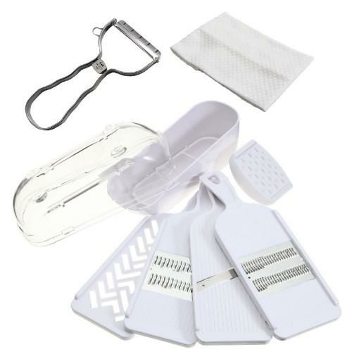 ピーラー・ふきん付き！ スライサー/せん切り器他調理器セット 貝印 SELECT100 調理器セット DH-3027 セレクト100