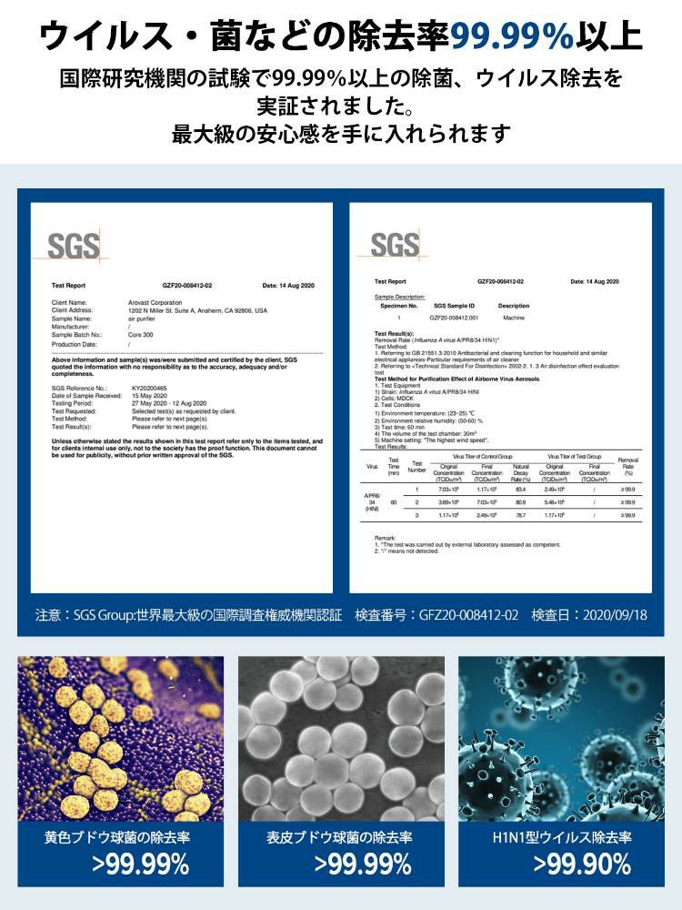 交換用フィルター付  Vesync 空気清浄機 Levoit Core 300 Plasma LAP-C302-WJPR 20畳 ウィーシンク レボイト ホワイト