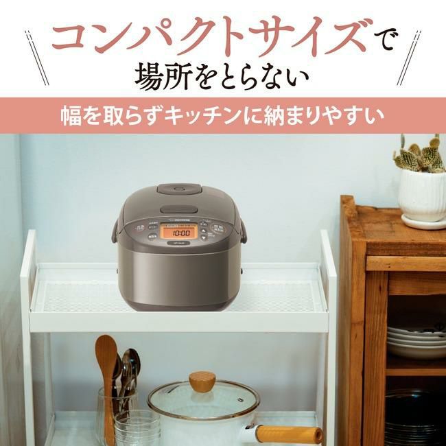 食べ比べ！北海道産白米3種付セット 象印マホービン NP-GL05-XT  3合炊き  炊飯器 極め炊き IH炊飯ジャー ステンレスブラウン＆北海道産白米３種 ゆめぴりか・ふっくりんこ・ななつぼし  1kg×3種  NPGL05XT/ZOJIRUSHI  ラッピング不可