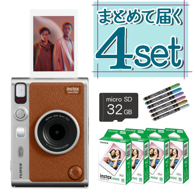 富士フイルム チェキ instax mini Evo ブラウン ハイブリッド  