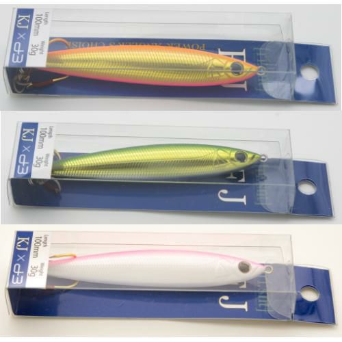 リセント ルアー FJ-10 ジグミノー 10cm 30g RECENT 3色セット  No.6,9,10   オレンジゴールドピンクベリー,グリーンゴールド,パールピンクグロー <br> メール便可：3点まで <br> ラッピング不可 