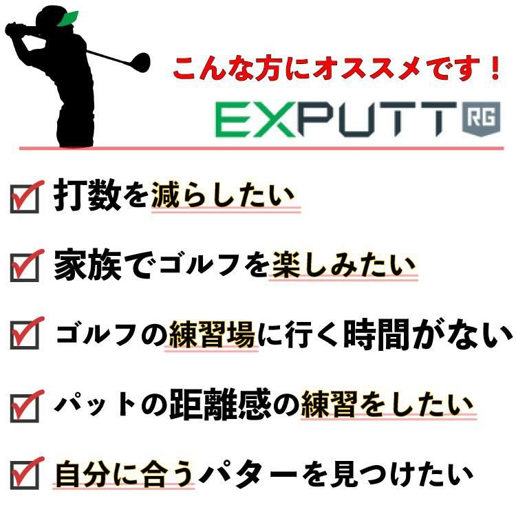 ゴルフボール 付き ) SKYTRAK パター ゴルフ シミュレーター EX-PUTT ...