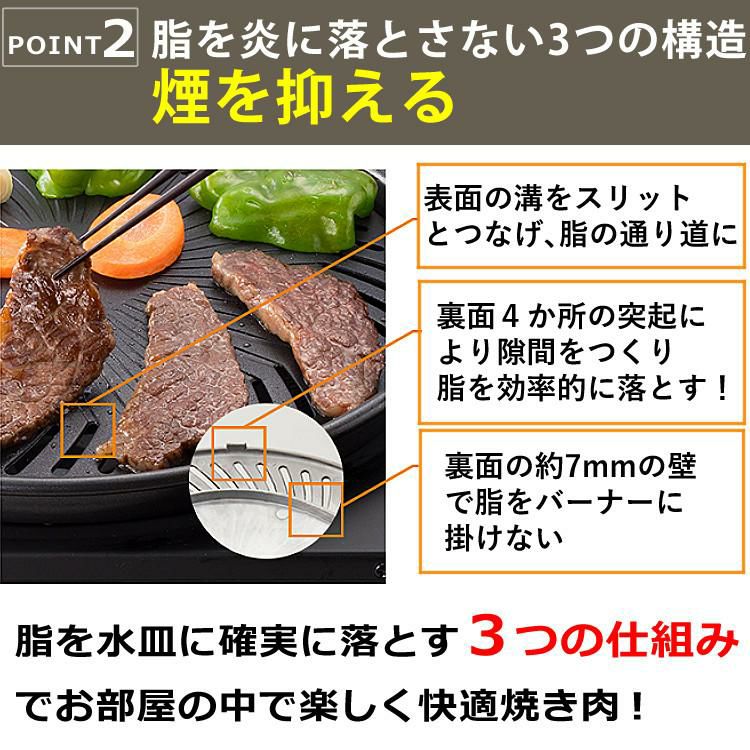 イワタニ カセットフー マルチスモークレスグリル CB-MSG-1 ＆ 焼肉替えプレート CB-SLG-1-P ＆3大特典付