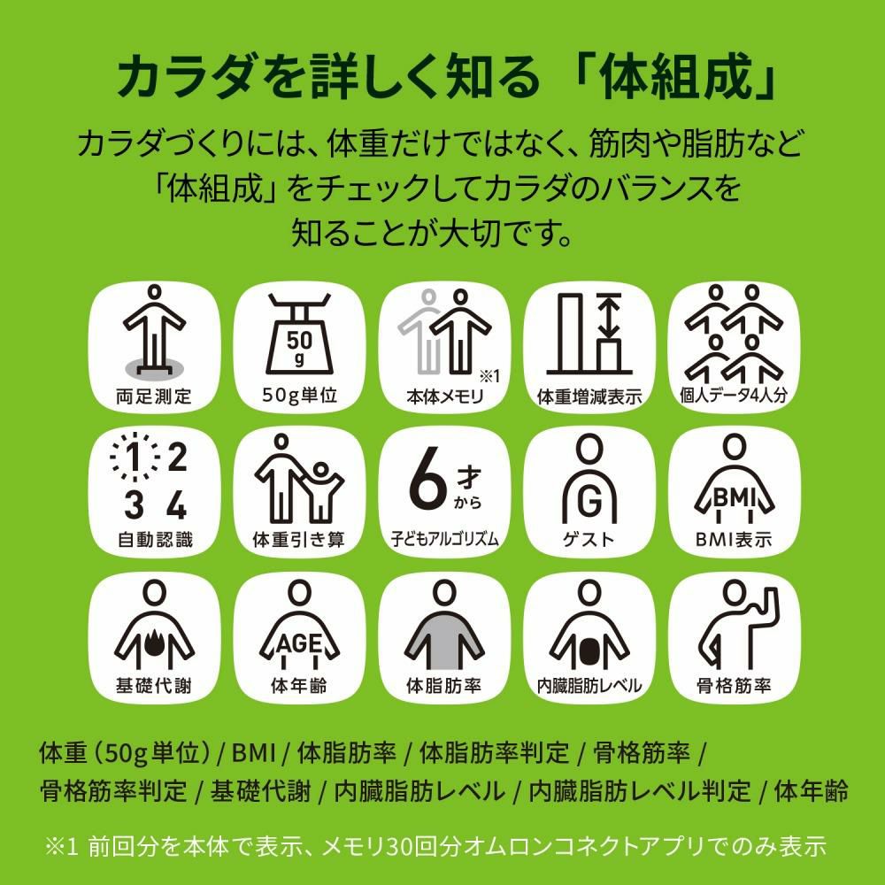 オムロン 体重体組成計 カラダスキャン KRD-608T2  ホワイト/ブラック